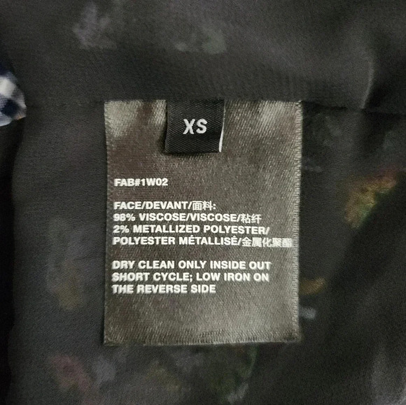 Lafayette 148 Floral Line Button Up Collared Tank sz XS - Picture 9 of 9